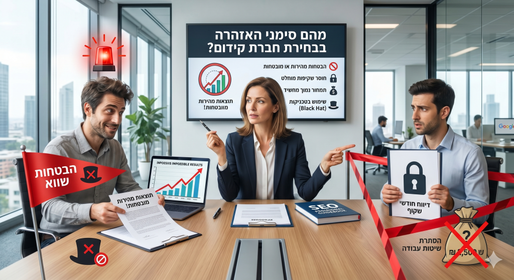 מהם סימני האזהרה בבחירת חברת קידום?