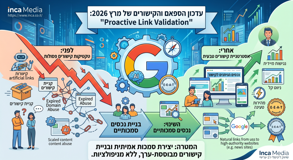 עדכון הספאם והקישורים של מרץ 2026: "Proactive Link Validation"