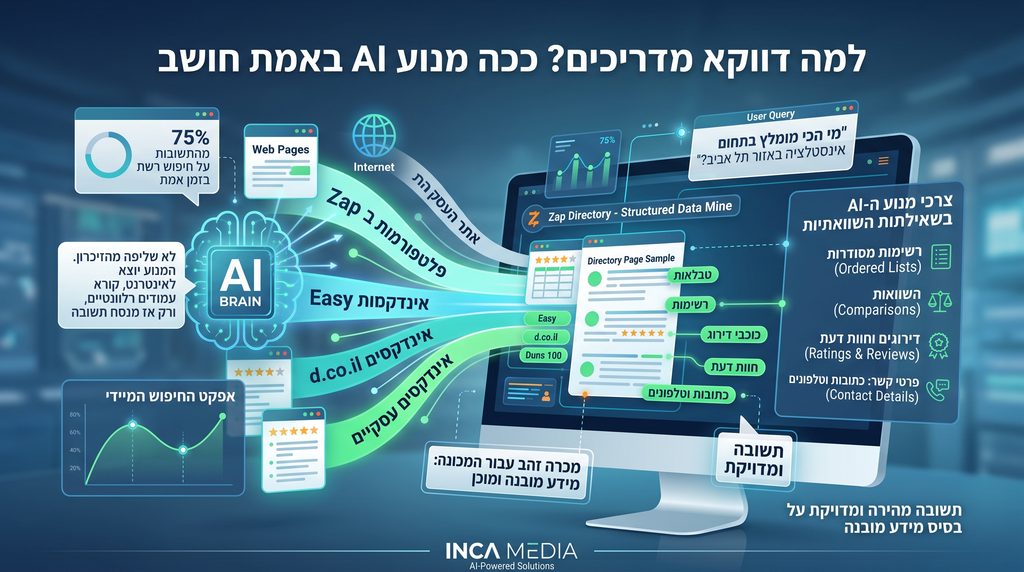 למה דווקא מדריכים? ככה מנוע AI באמת חושב